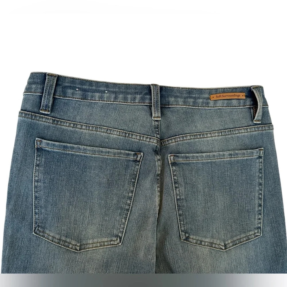 Soft Surroundings Lightweight Straight Leg Denim Jeans - Picture 2 of 6